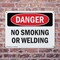 Signmission No Smoking Or Welding Danger Sign, Plastic, 10in W x 7in L, 2PK OS-2PACK-DS-P-710-L-2438 - alternate 6